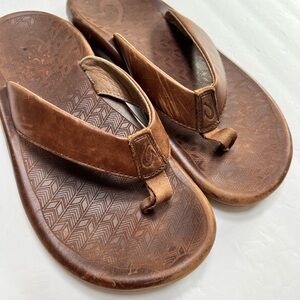 OluKai Ilikai Leather Sandals